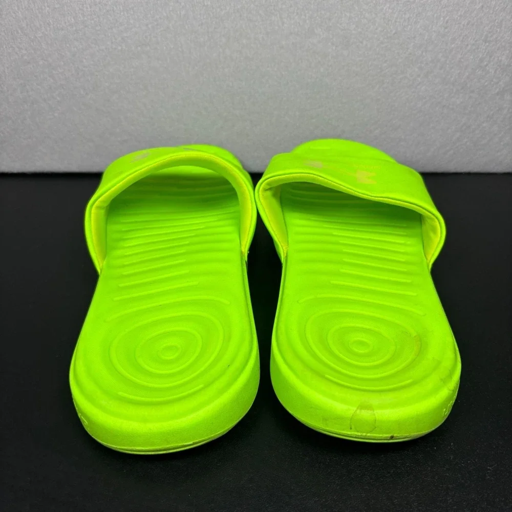 Under Armour Ansa Fixed Men's Slide Sandals Size 9 Neon Hyper Green 3023761-300